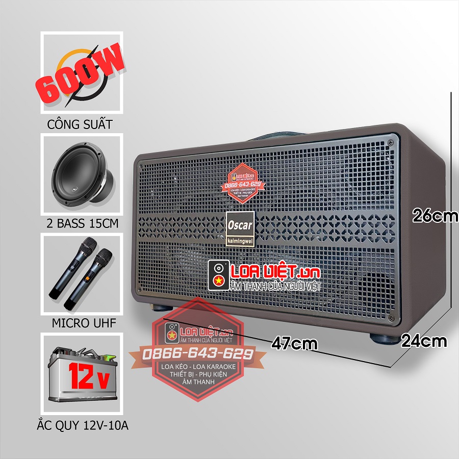 Loa xách tay karaoke Kaimingwe SR2-6